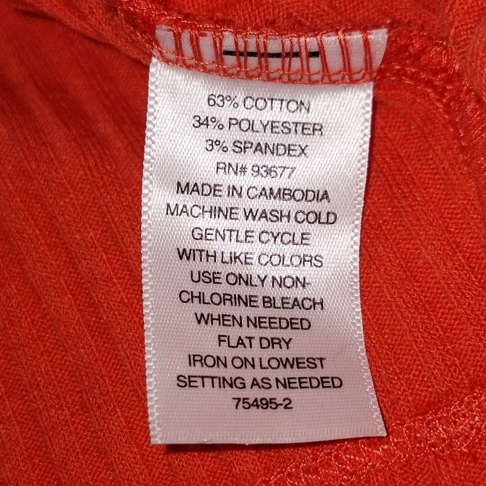 Arizona Womens Open Back Halter Crop Top XL Orange Strappy Summer Festival Beach - Picture 6 of 6